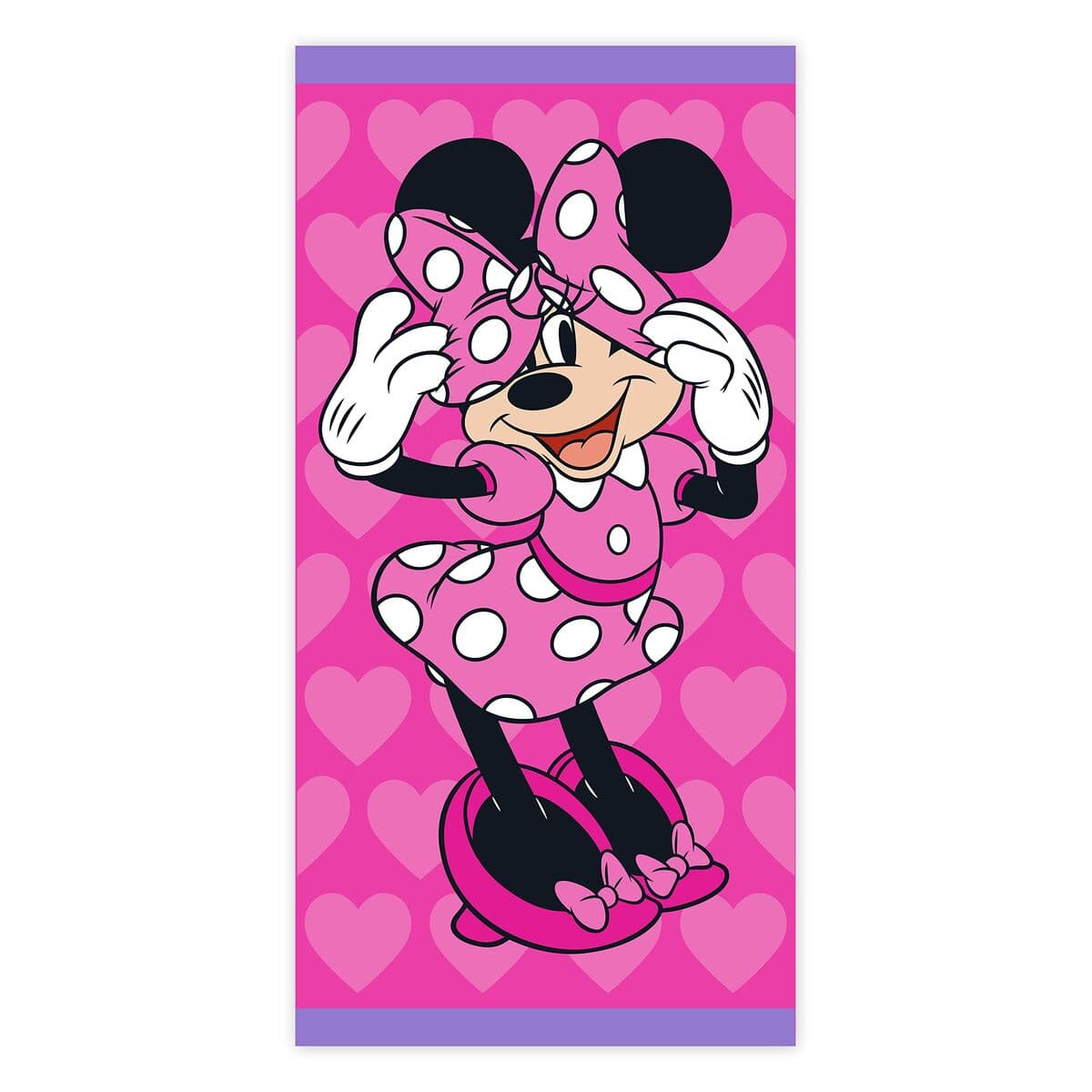 Paplūdimio rankšluostis Minnie Mouse Me time Medvilnė 70 x 140 cm - Image 2