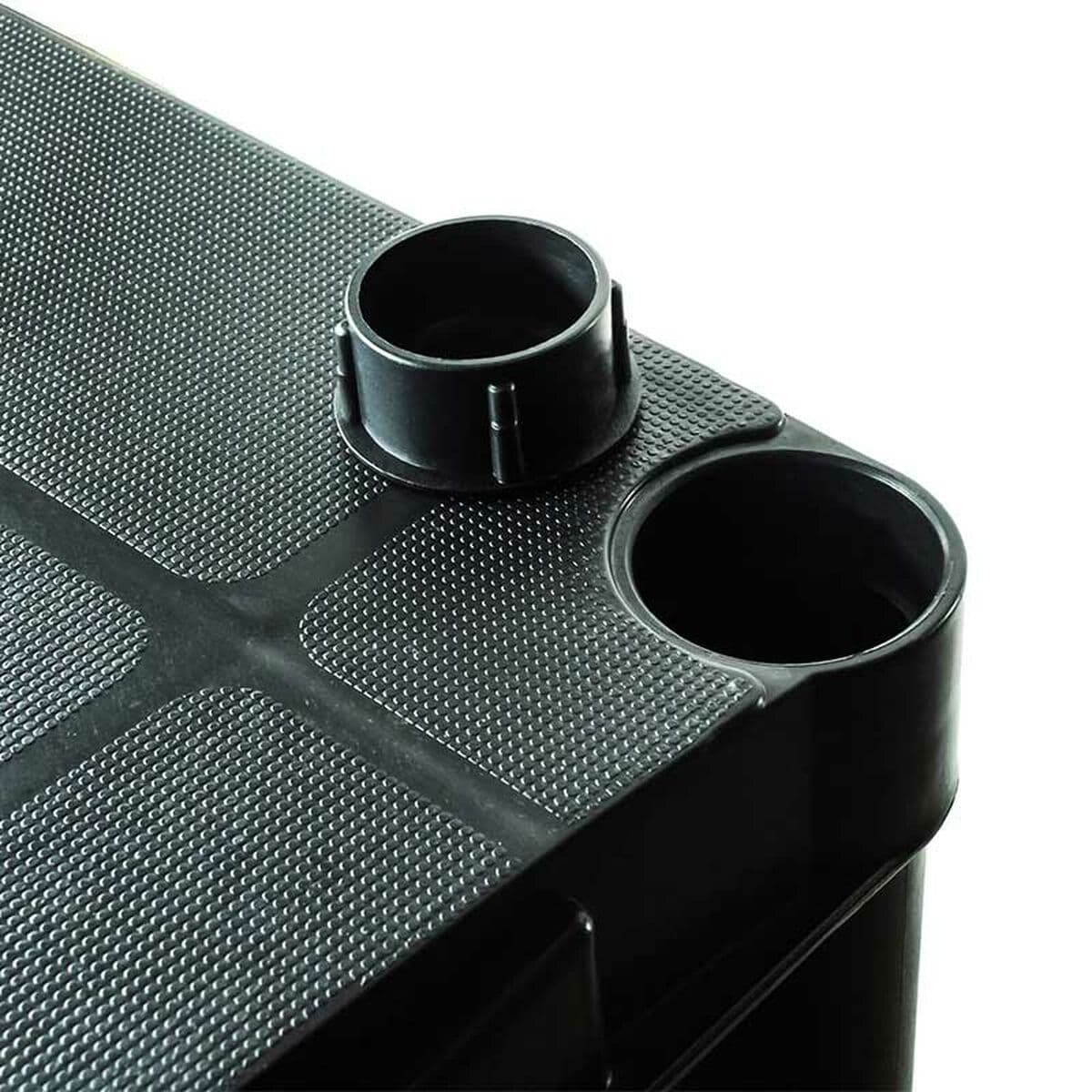 Marbueno Mensola 4 Ripiani Plastica Nera 61x31x131 cm Giardino 10537 - Image 4