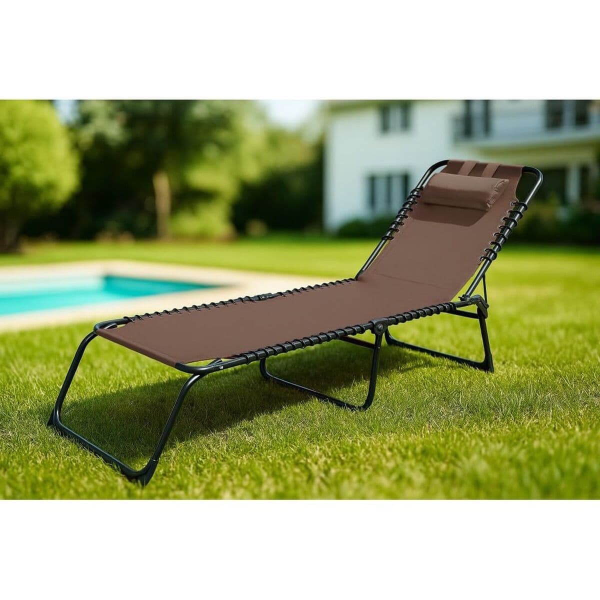 Sun-lounger Marbueno Green 190 x 27 x 58 cm - Image 2