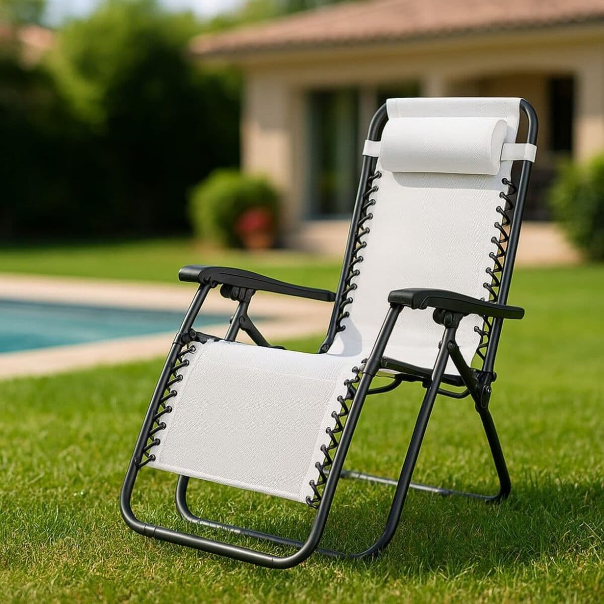 Hopfällbar Stol Marbueno Grå 90 x 108 x 66 cm