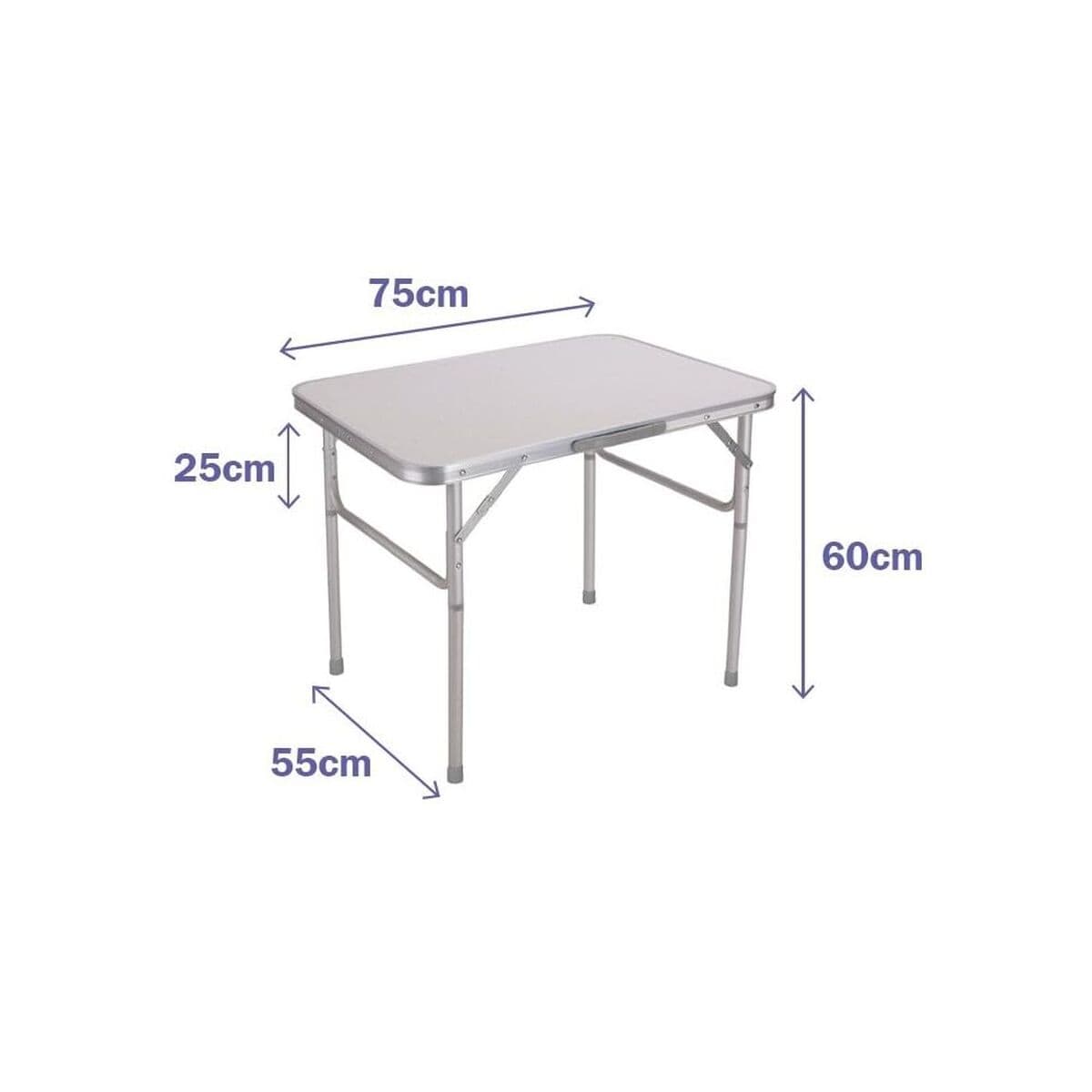 Mesa Plegable Marbueno Blanco 75 x 60 x 55 cm