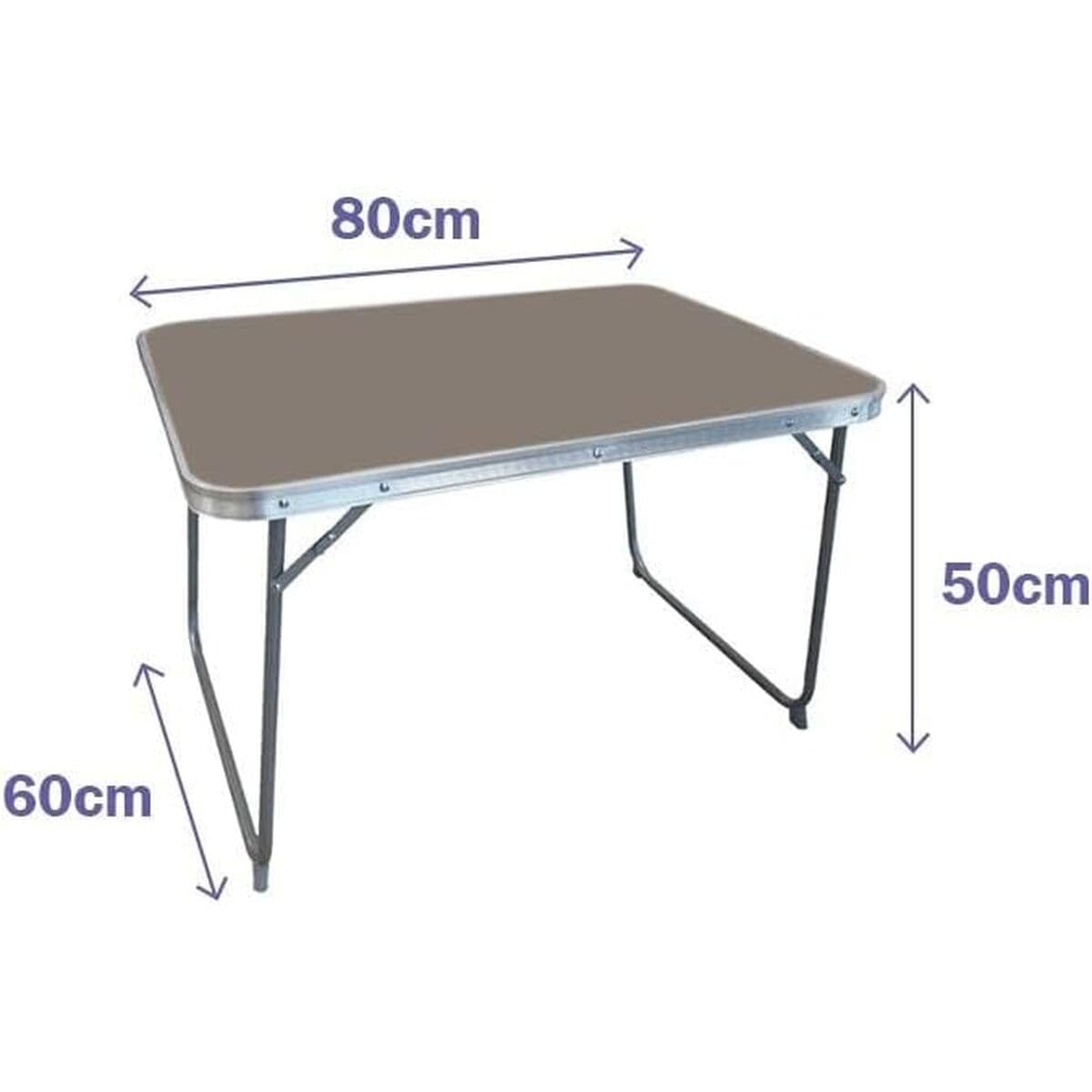 Table Klapptisch Marbueno Weiß 75 x 60 x 55 cm - Image 3