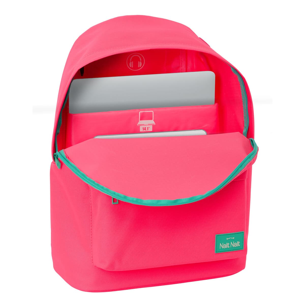 Sacoche pour Portable Nait Nait Fluor Rose 31 x 41 x 16 cm - Image 3