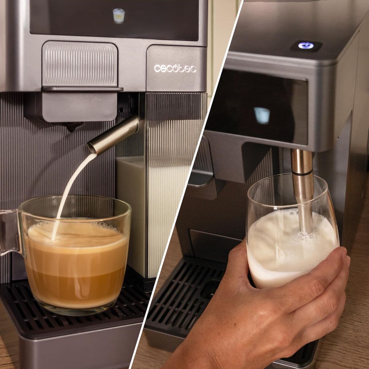 Cecotec Cafetera Express FreeStyle Latte T 1,6L 20bar negra 4en1 compatible cápsulas y molido - Image 7