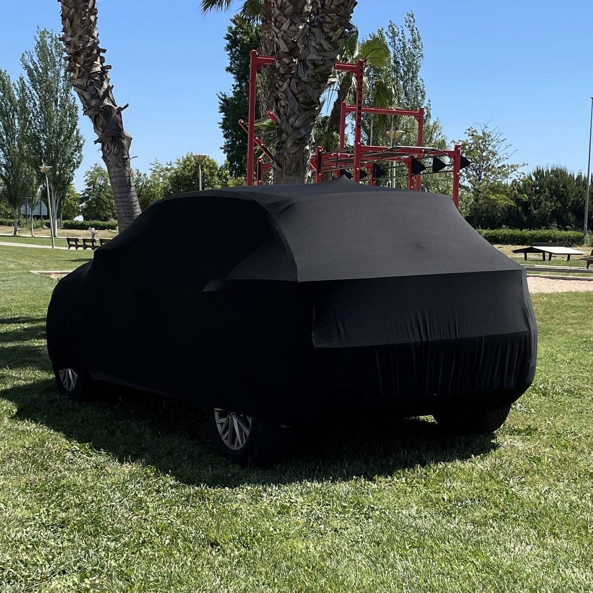 Car Cover OMP OMPS18040913 L/XL Black Inside - Image 7