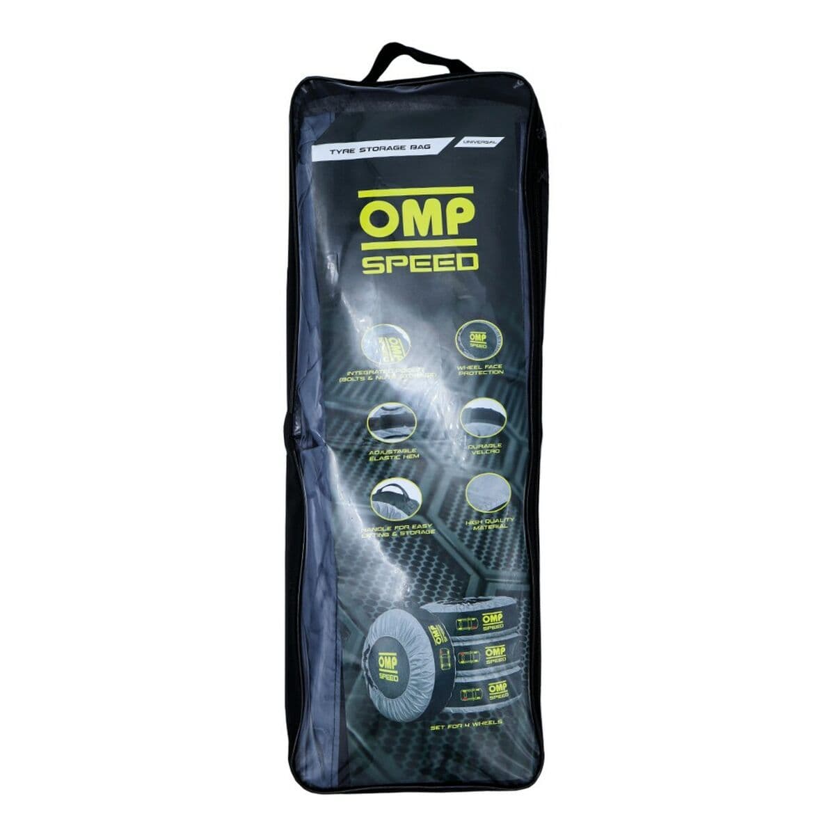 Set of tyre covers OMP Speed 4 Pieces - Image 8