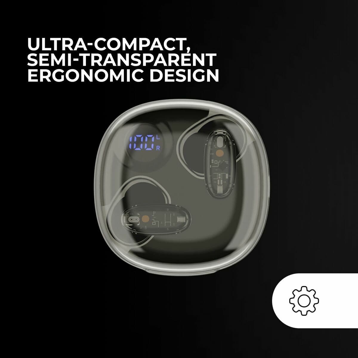 Trådlösa hörlurar med laddningsetui Mars Gaming MHIB2 Svart - Image 9