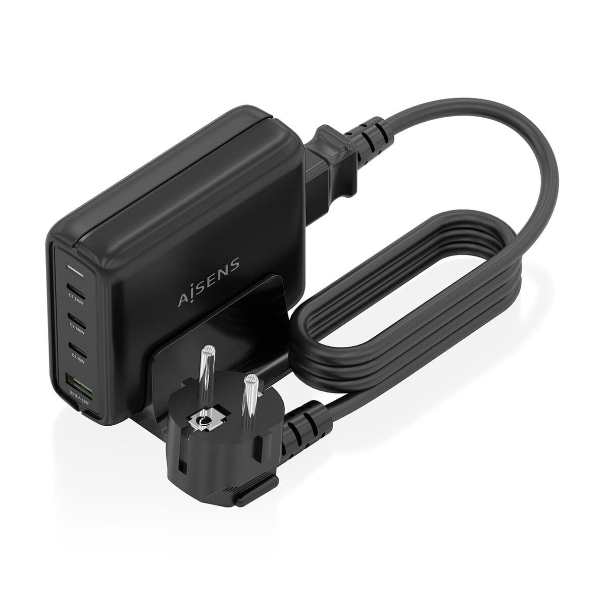 Chargeur mural Aisens GAN Noir 140 W 50 W - Image 2