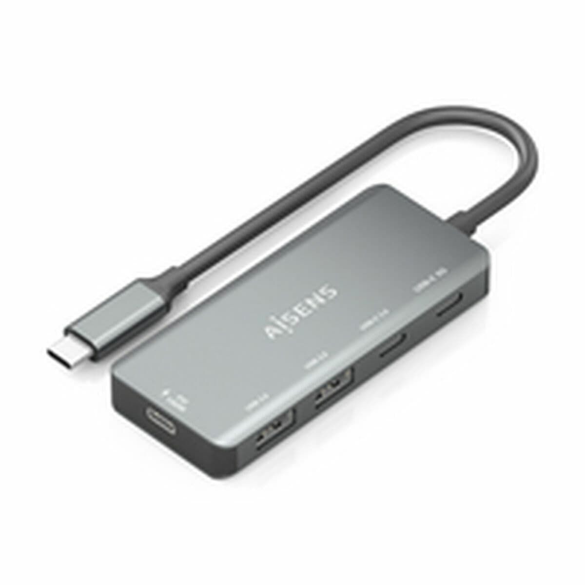 Hub USB Aisens CPNT Gris 100 W 50 W - Image 6