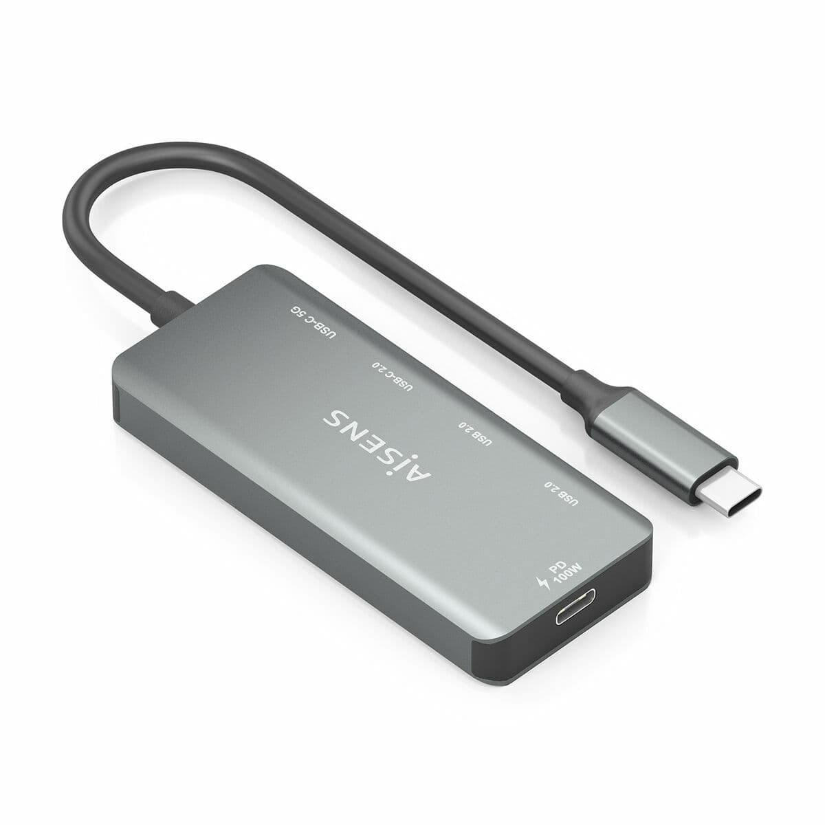Hub USB Aisens CPNT Gris 100 W 50 W - Image 5
