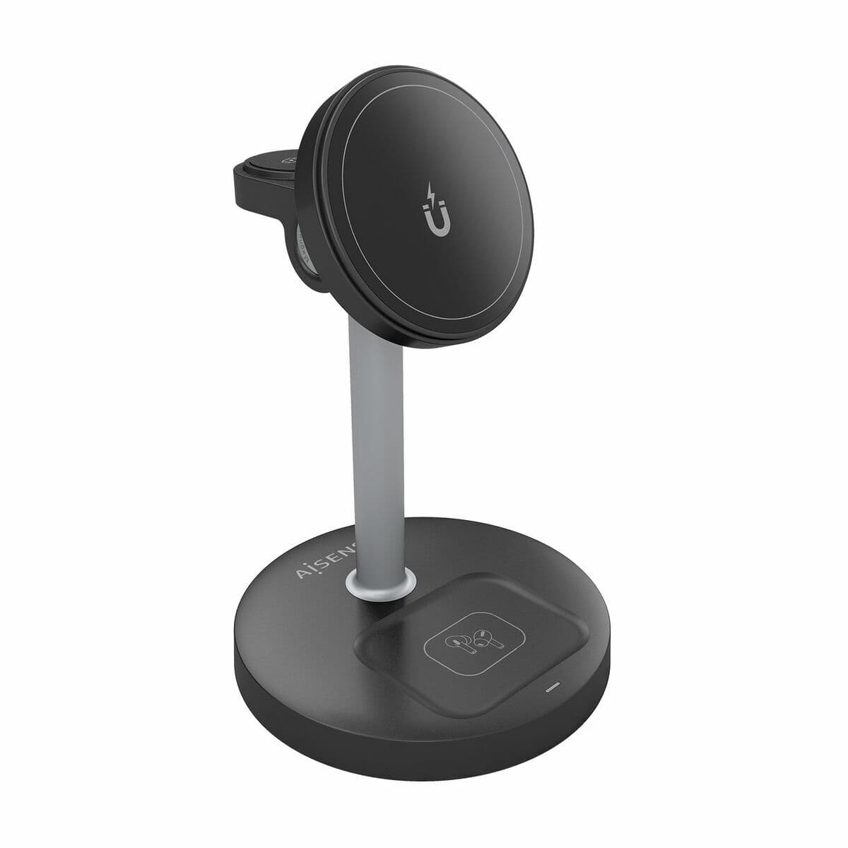 Chargeur sans fil Aisens USB-C 3IN1 15WACCS Noir 15 W 50 W - Image 5