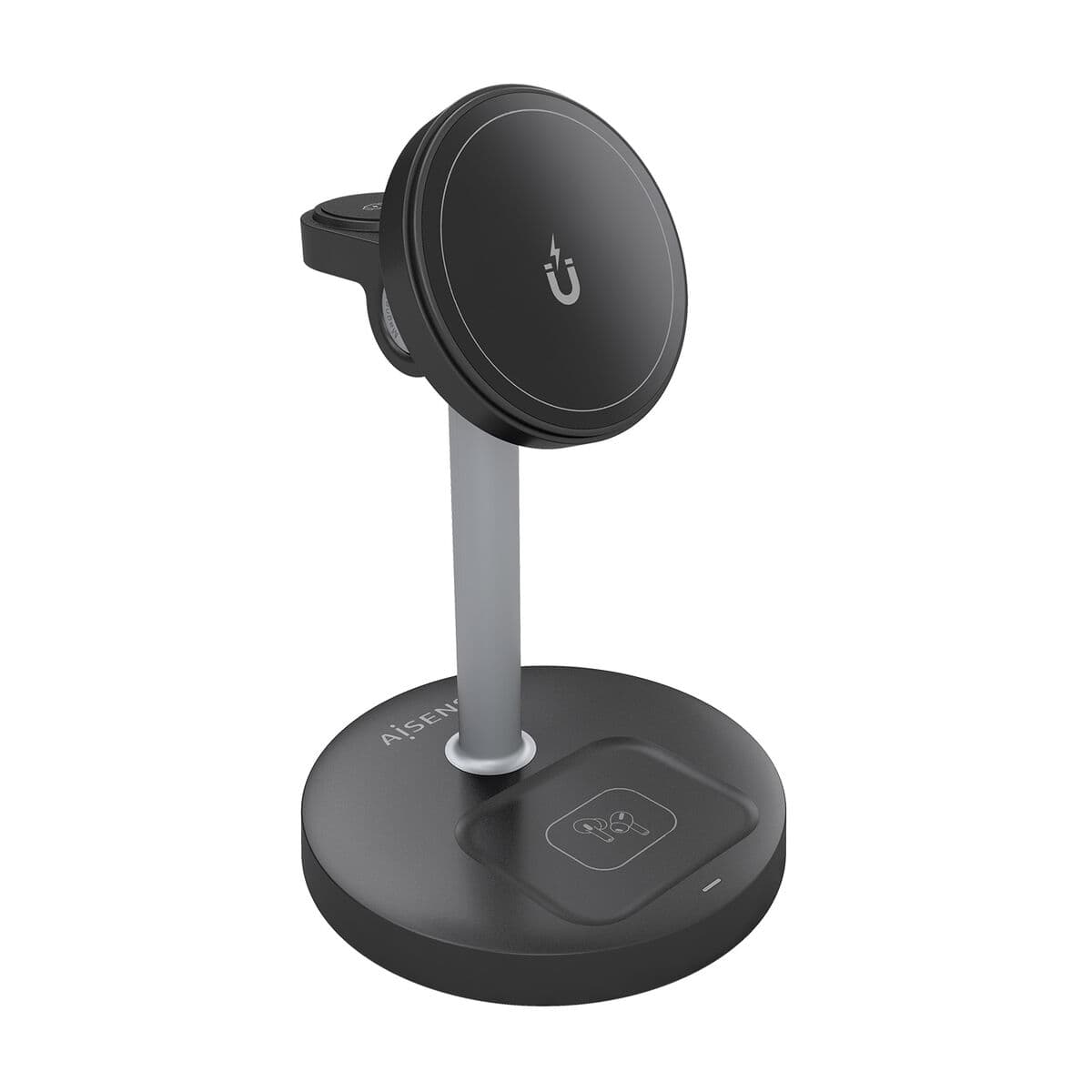 Chargeur sans fil Aisens USB-C 3IN1 15WACCS Noir 15 W 50 W - Image 2