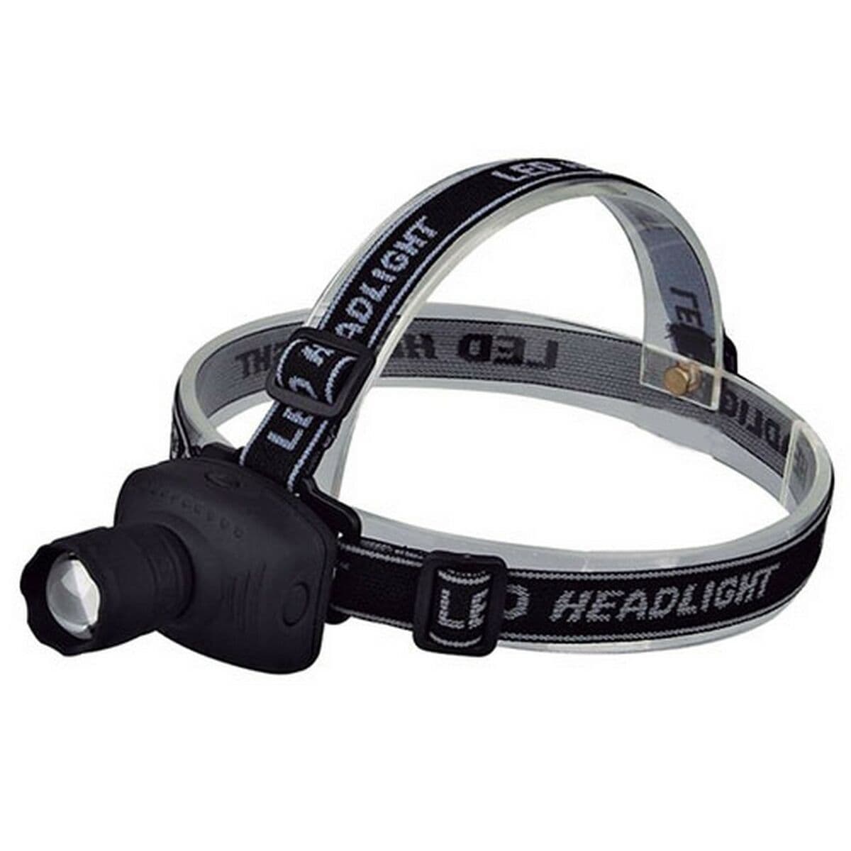 LED-Kopf-Taschenlampe TM Electron Zoom Schwarz