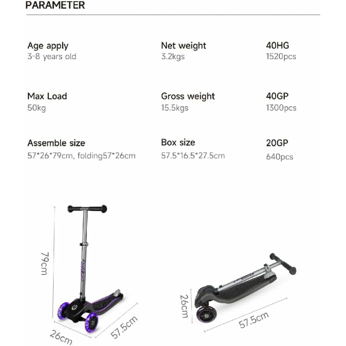 Roller Ociotrends Eco Future Scooter Lila 3 räder - Image 5
