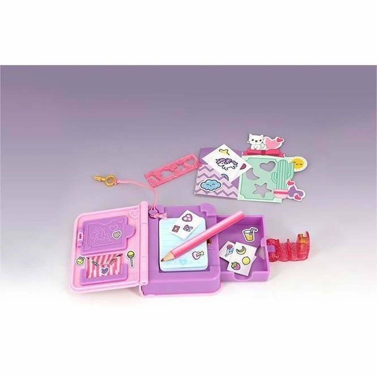 Diario con Accesorios Funlockets Mini Rosa - Image 4