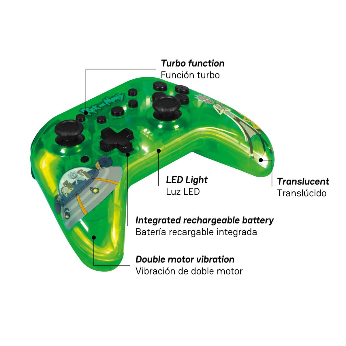 Spelkontroll FR-TEC RICK AND MORTY - Image 13