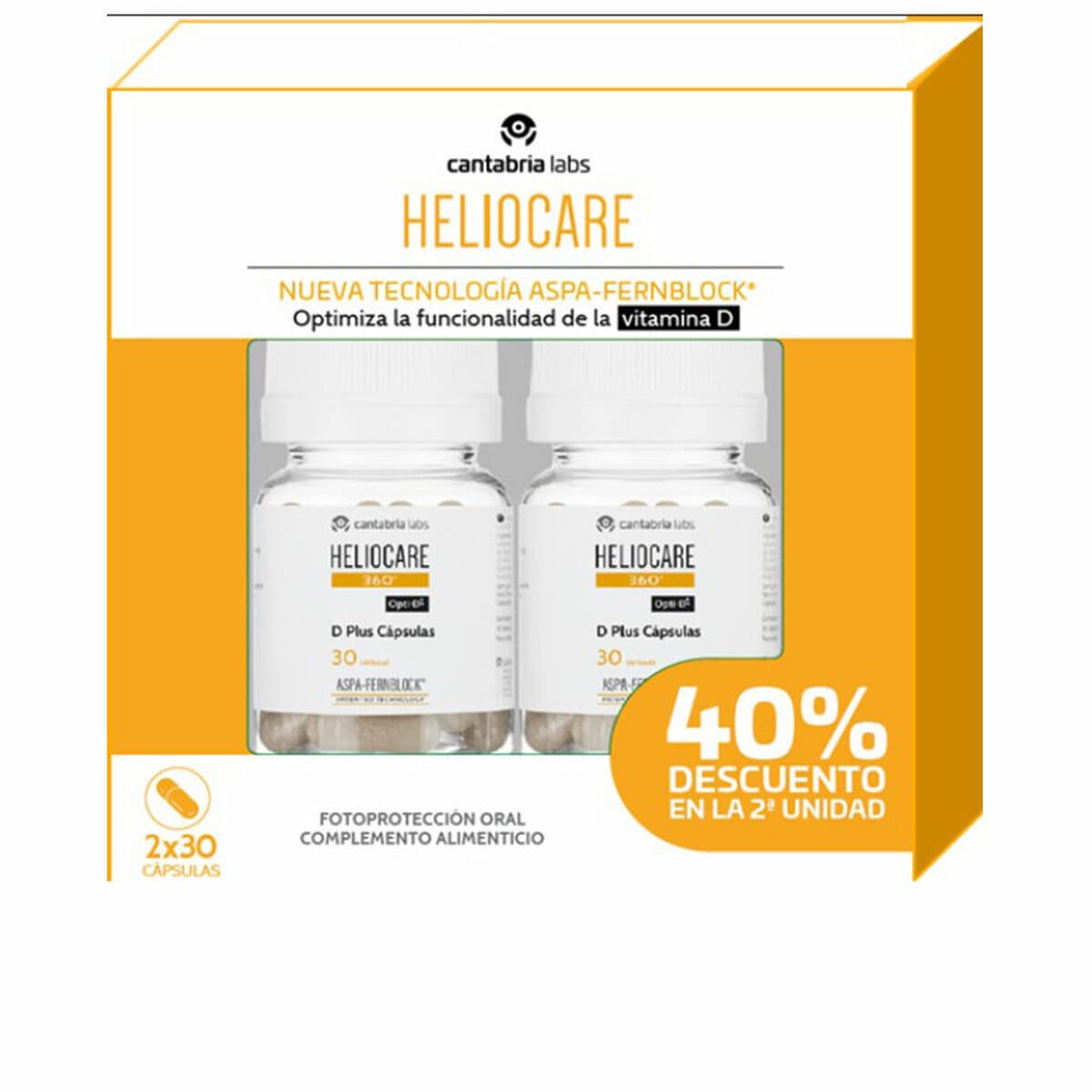 Vitamina D Heliocare HELIOCARE 360º 2 x 30 Unità