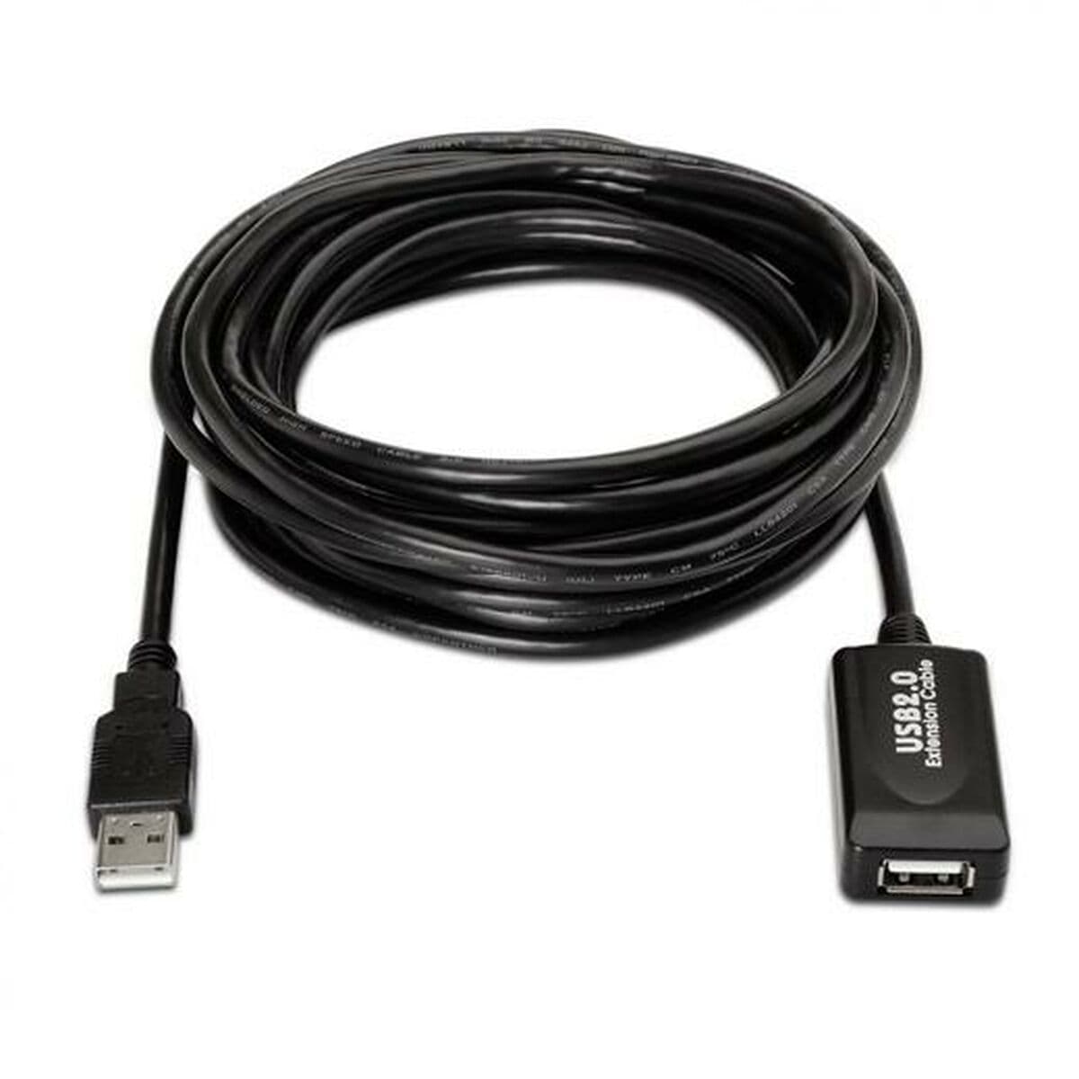 Câble USB 2.0 Aisens A101-0019 Noir 10 m - Image 2