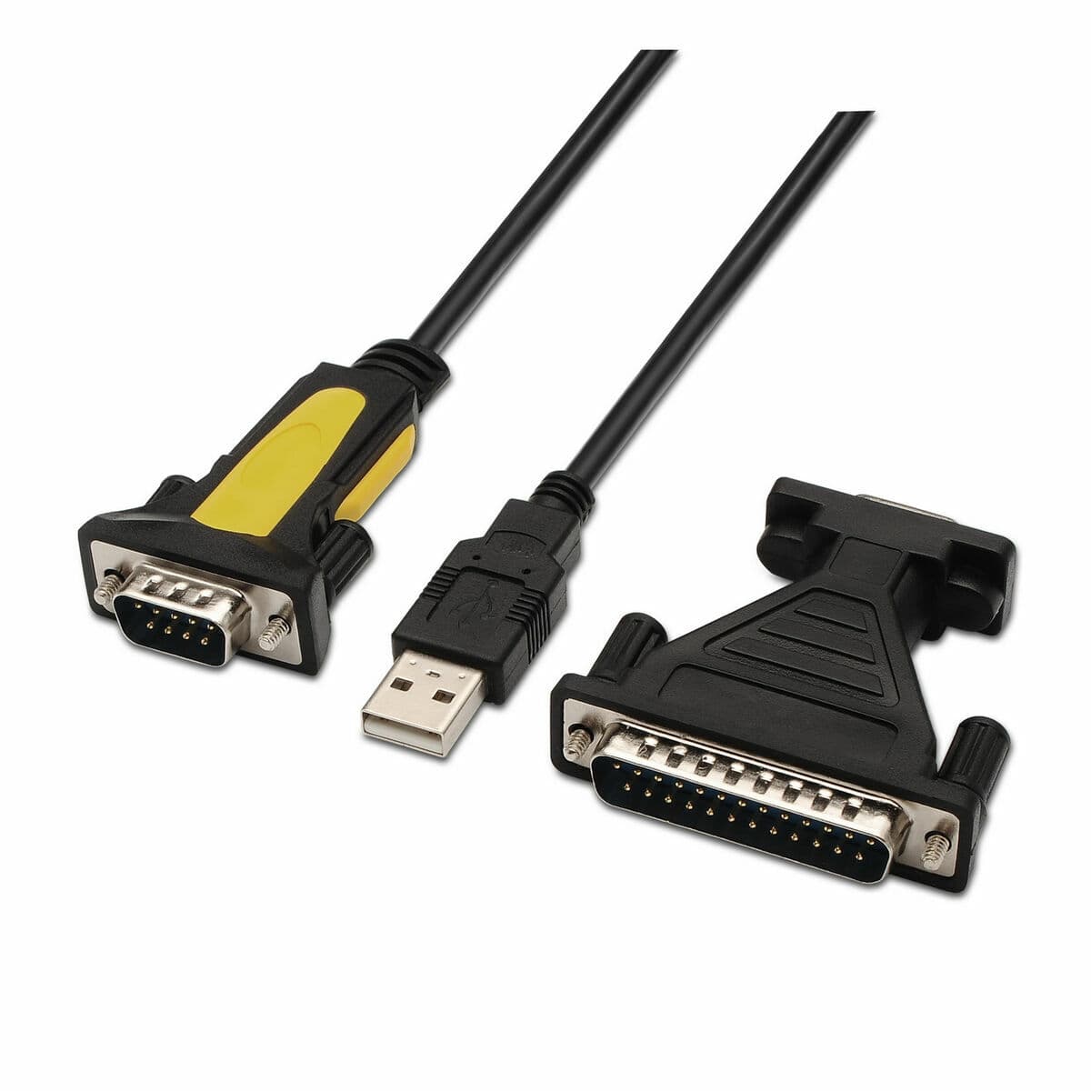 Daten-/Ladekabel mit USB Aisens A104-0039 1,8 m Schwarz - Image 3