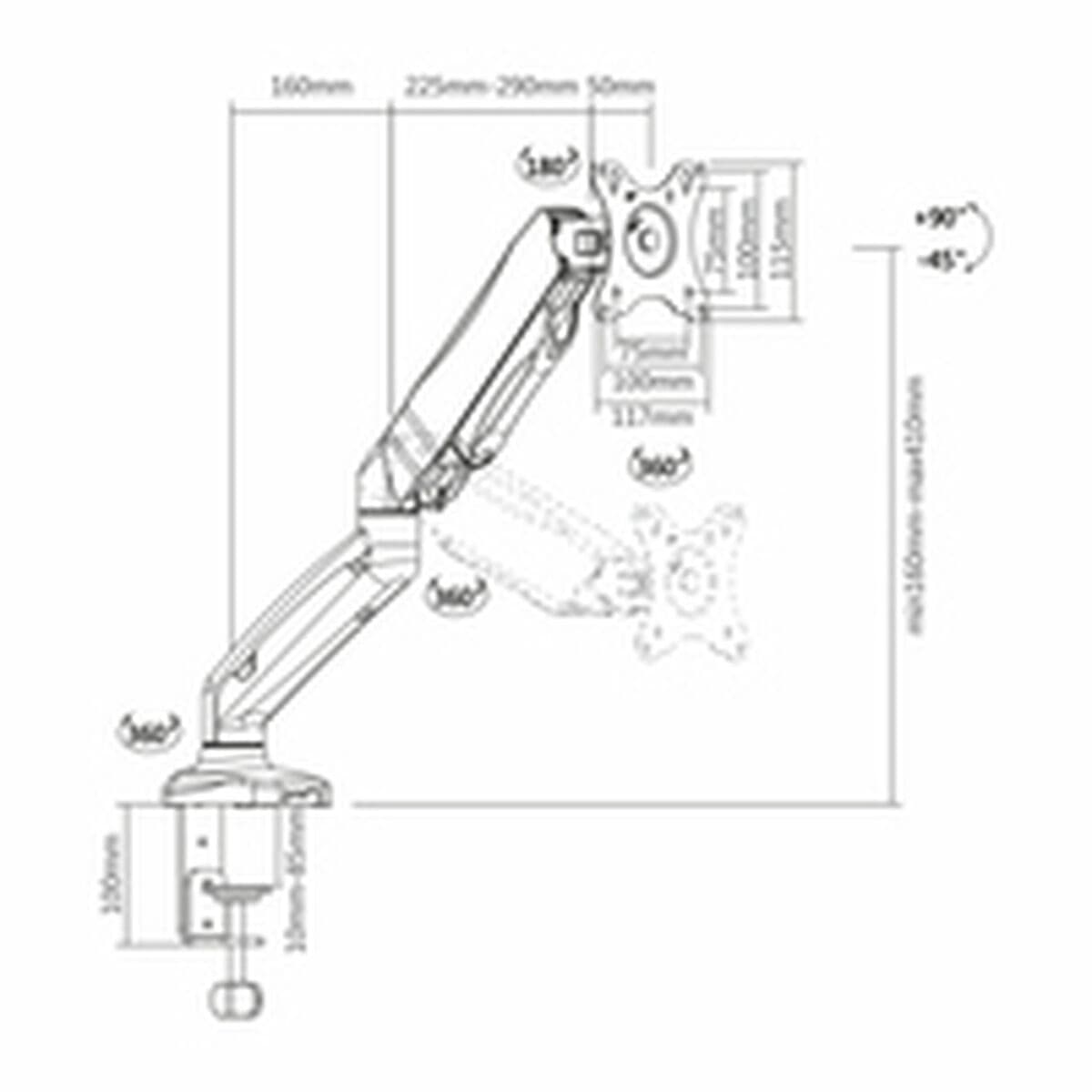 Support de table d'écran Aisens DT27TSR-043 32" - Image 13