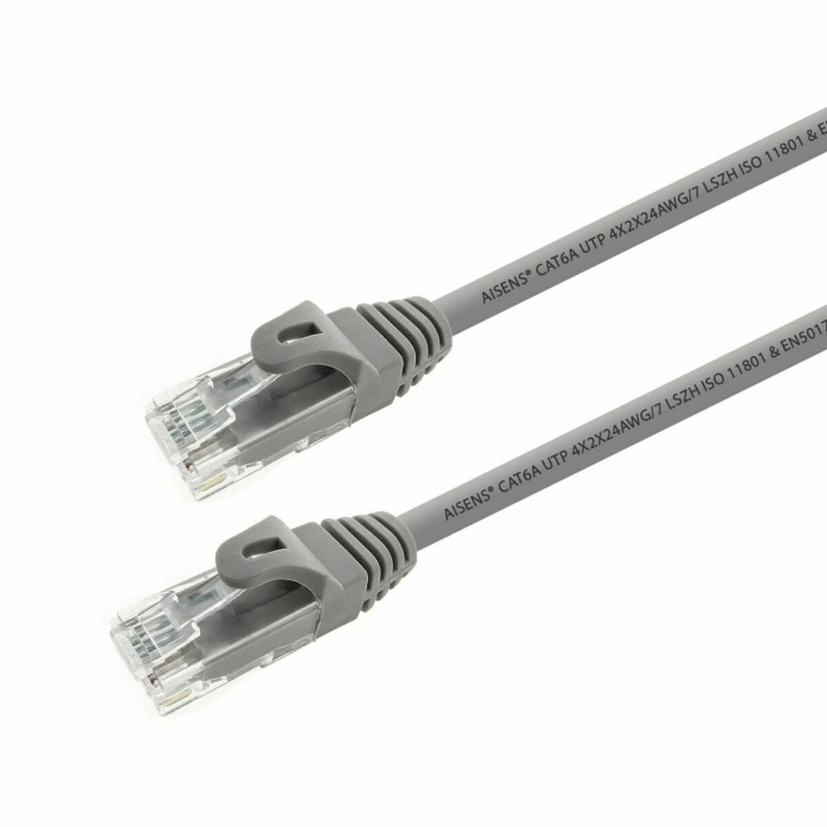 Kabel RJ45 Categorie 6 UTP Rigide Aisens A145-0329 Grijs 5 m - Image 2