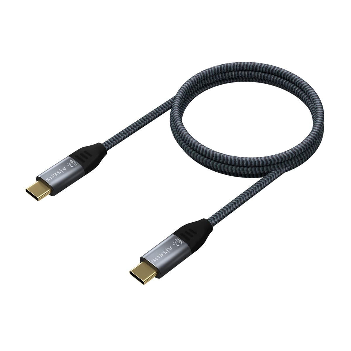 Cable USB-C Aisens A107-0629 Gris 2 m - Image 2