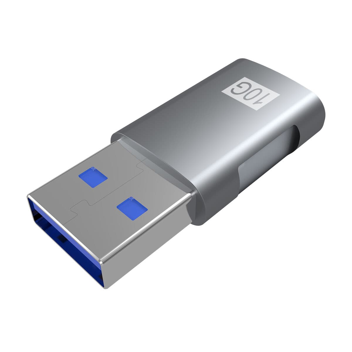 Adapter USB till USB-C Aisens A108-0655 Grå - Image 2