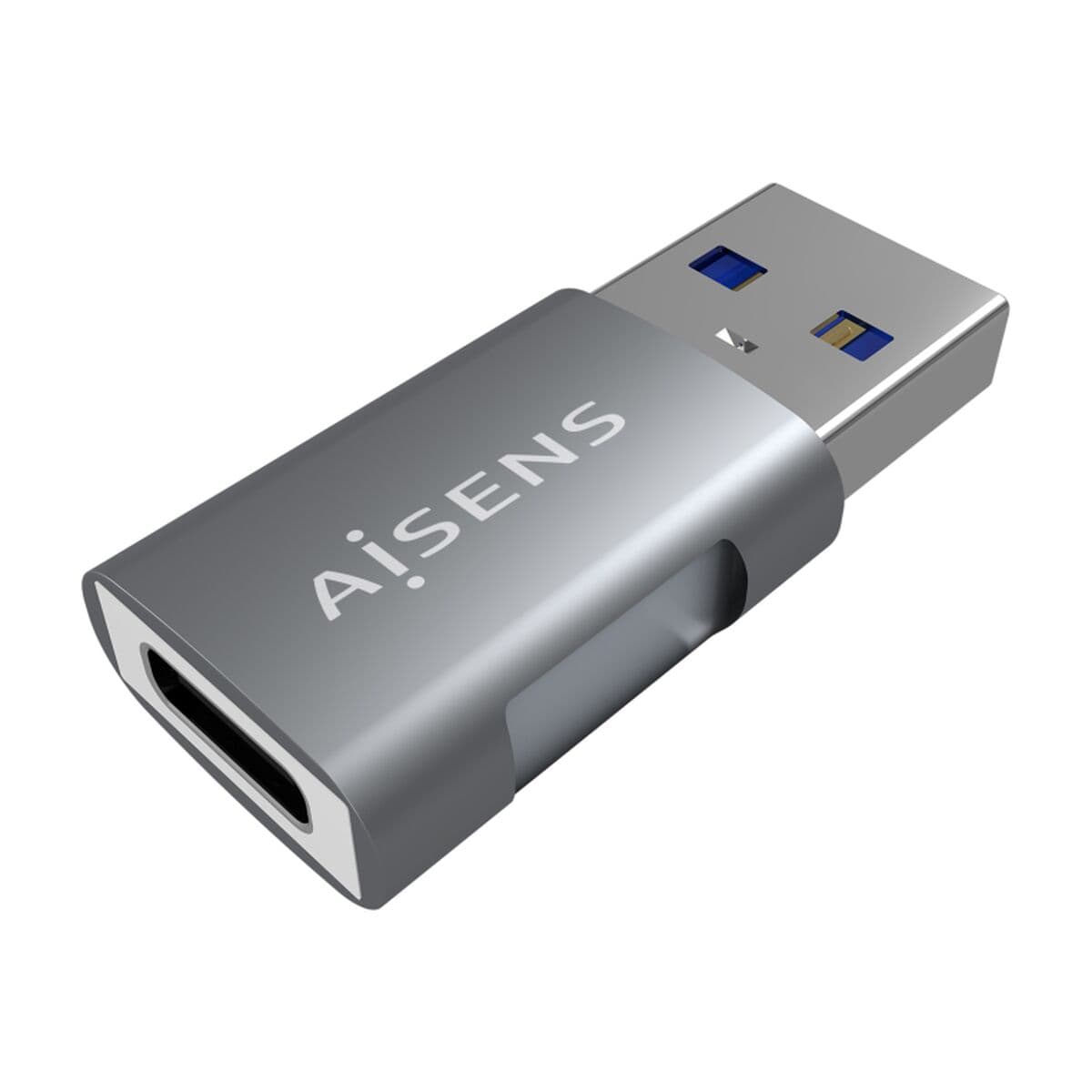 Adapter USB till USB-C Aisens A108-0655 Grå