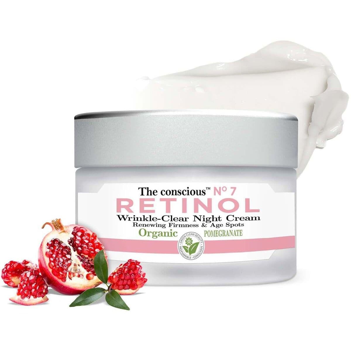 Anti-Rimpel Nachtcrème The Conscious Retinol 50 ml Granaatappel - Image 2