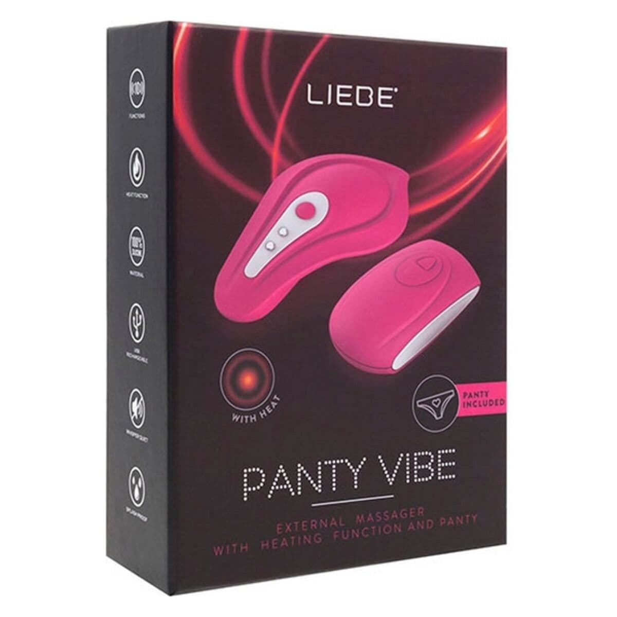 Aparat de masaj Intense Massager Liebe Panty Roz Cireșe - Image 5