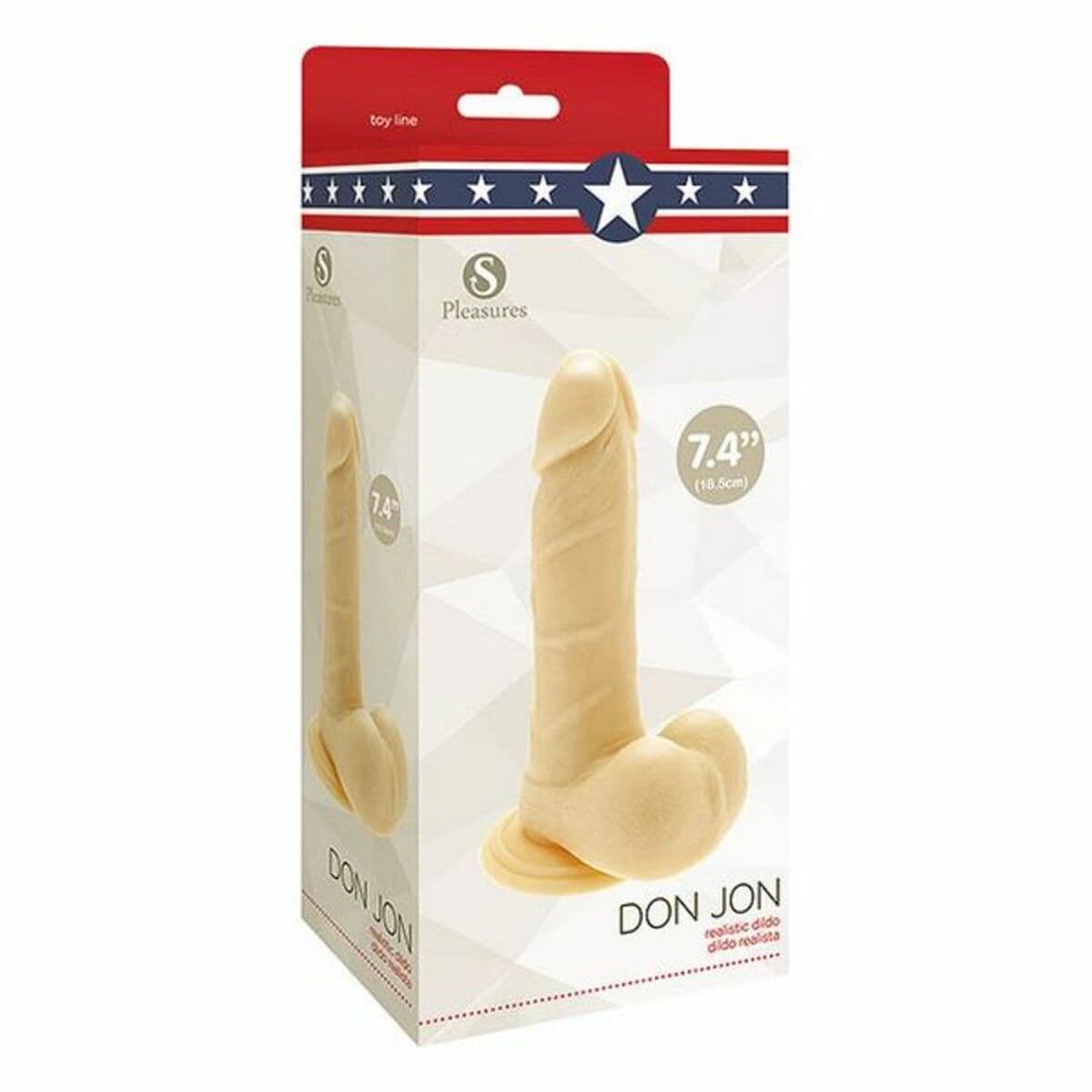 Dildo Realistico S Pleasures Don Jon PVC Ø 4,5 cm (15 cm) - Image 2