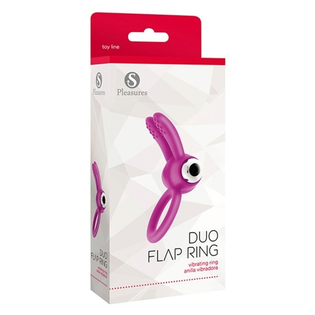 Penisringe S Pleasures Duo Flap Rosa - Image 2