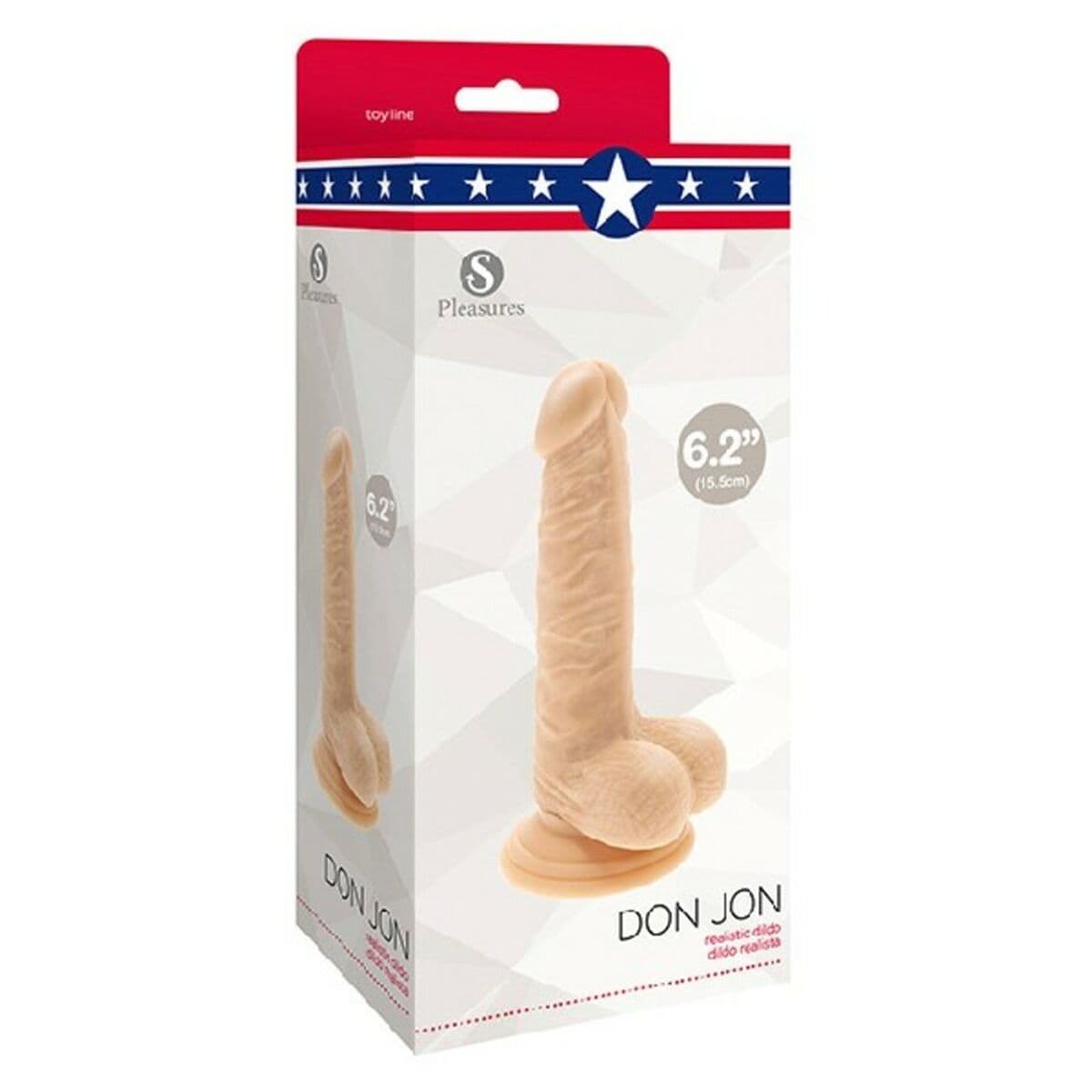 Reālistiskais Dildo S Pleasures Don Jon PVC Ø 3,6 cm (13 cm) - Image 2
