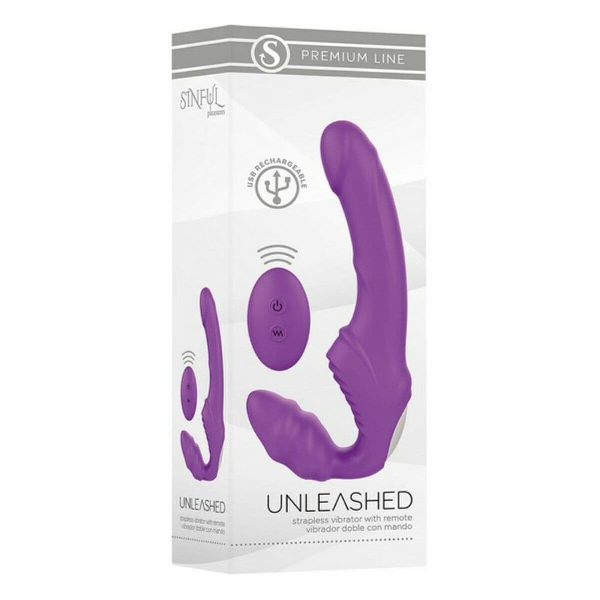 Vibrador S Pleasures Premium Line Unleashed Lila - Image 5