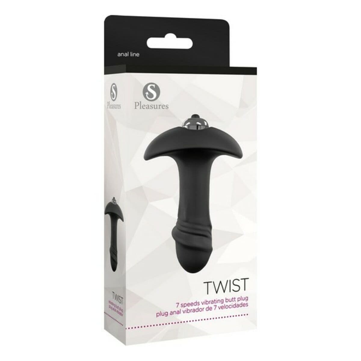 Plug Anal S Pleasures Twist Negro Negro/Plateado - Image 4