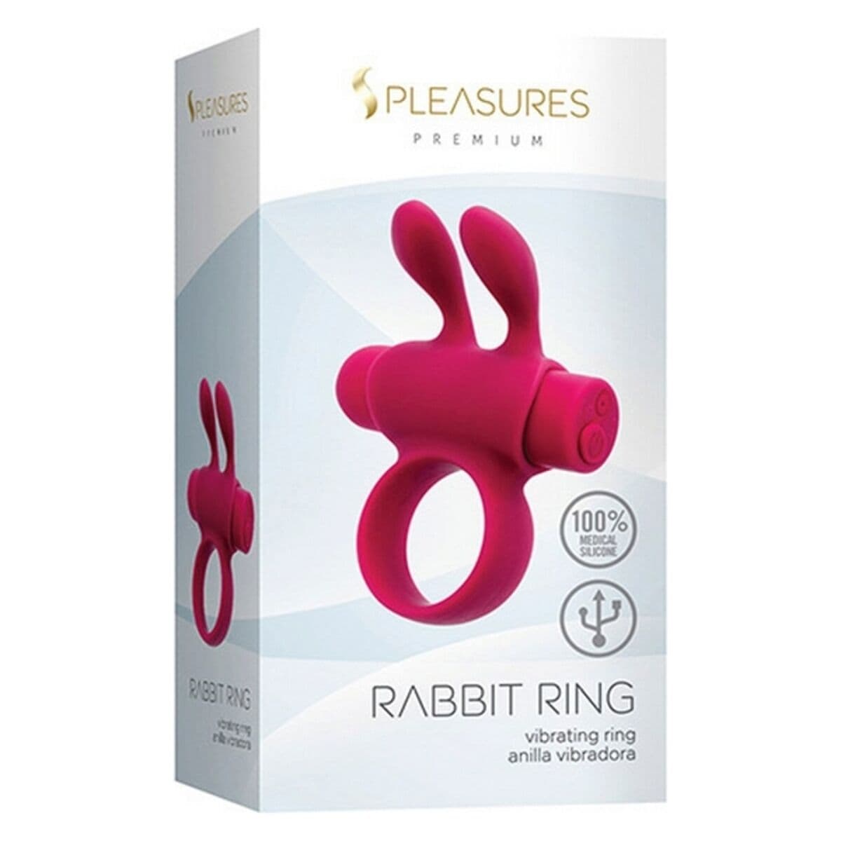 Penisringe S Pleasures Rabbit Rosa - Image 2