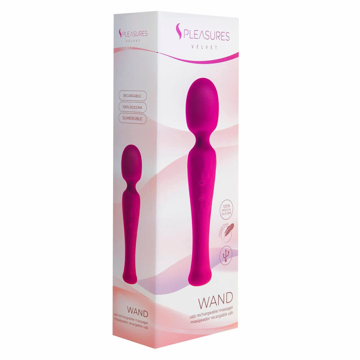 Masajeador S Pleasures Wand Rosa