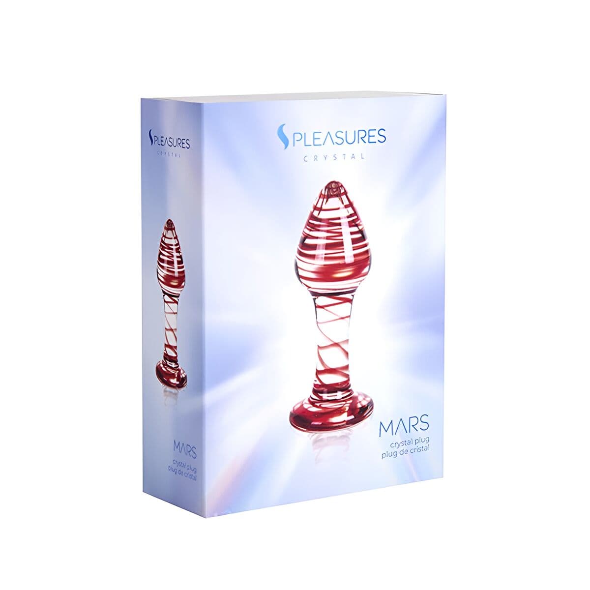 Plug Anal S Pleasures Rot Durchsichtig (10,3 cm) (10,2 cm)