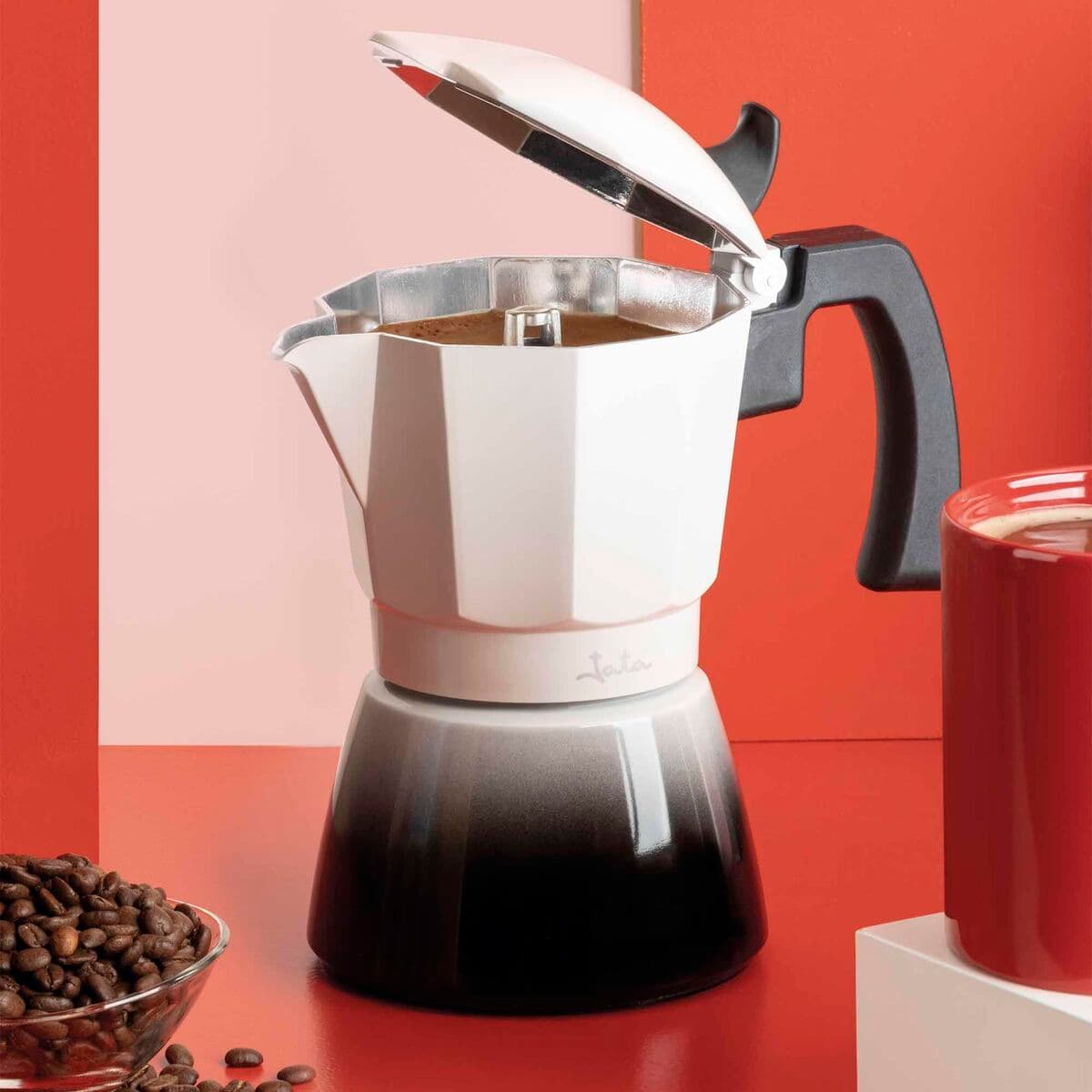 Itaalia Kohvikann JATA HCAF2409 Kreemikas Alumiinium 9 Tassid - Image 5