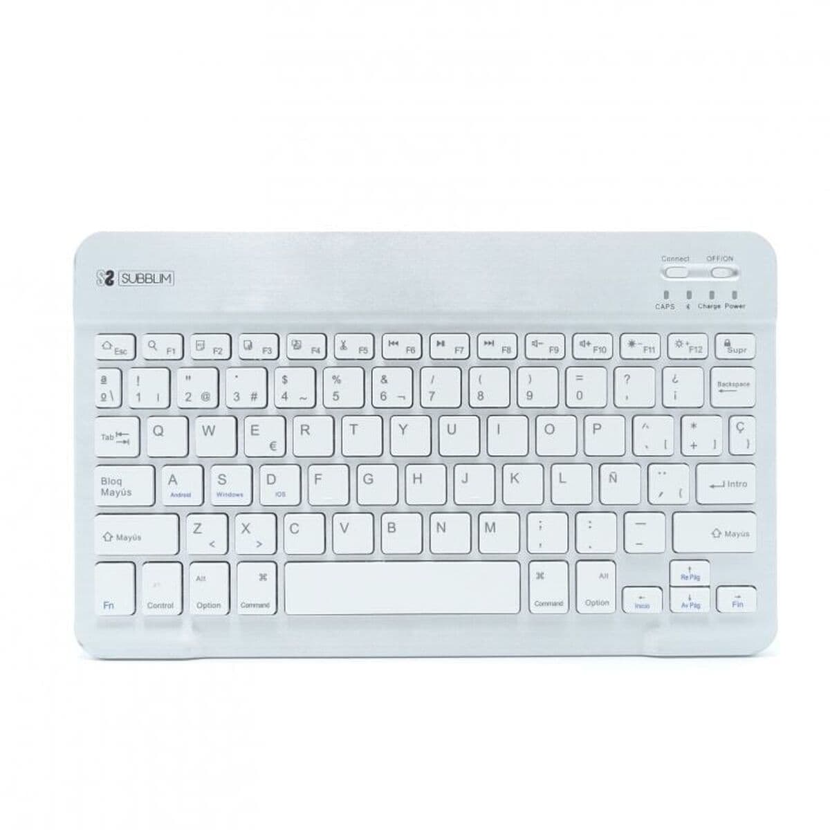Clavier Bluetooth Subblim SUB-KBT-SM0001 Argenté Espagnol Qwerty - Image 23