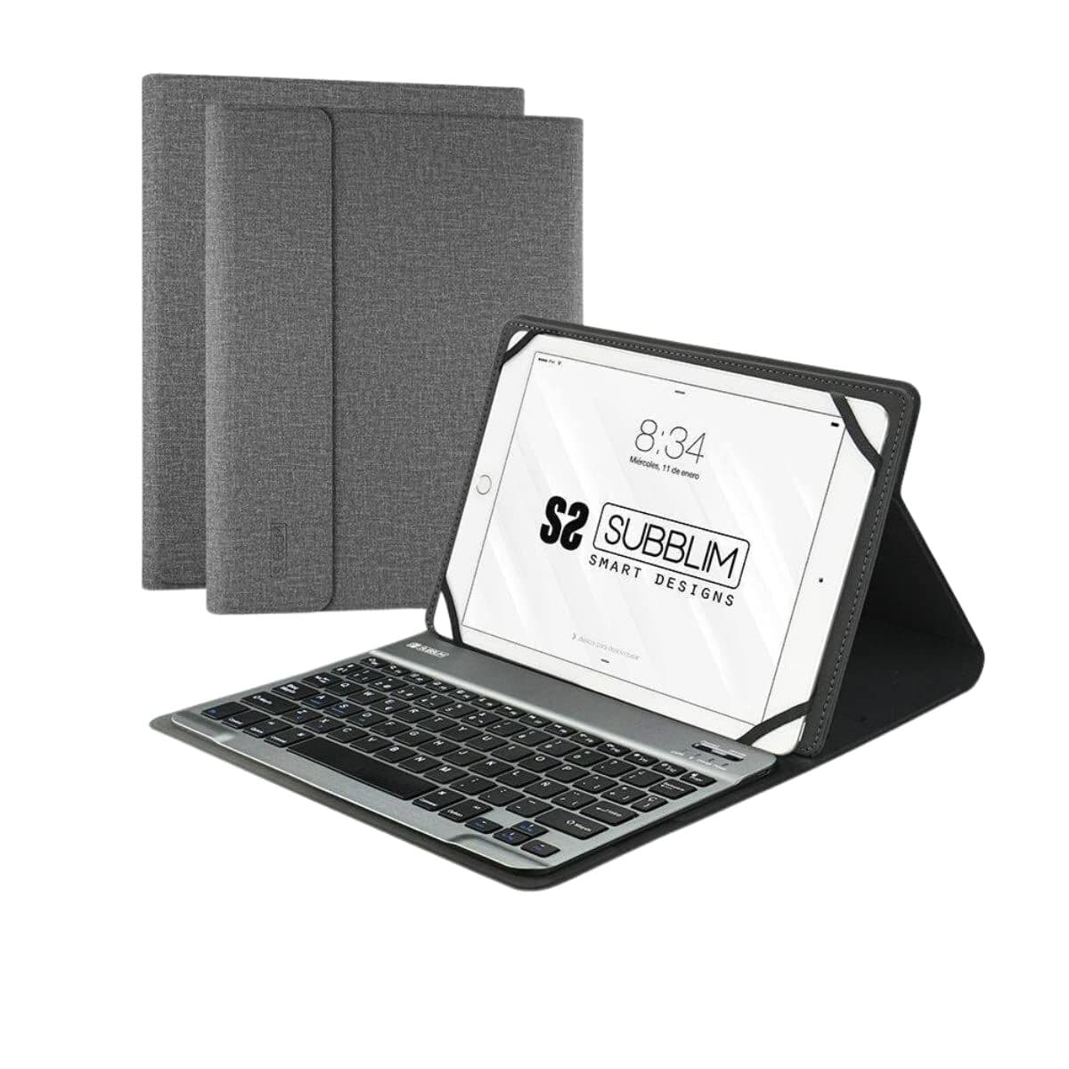 Funda para Tablet y Teclado Subblim SUB-KT2-BT0002 Gris Qwerty Español - Image 16