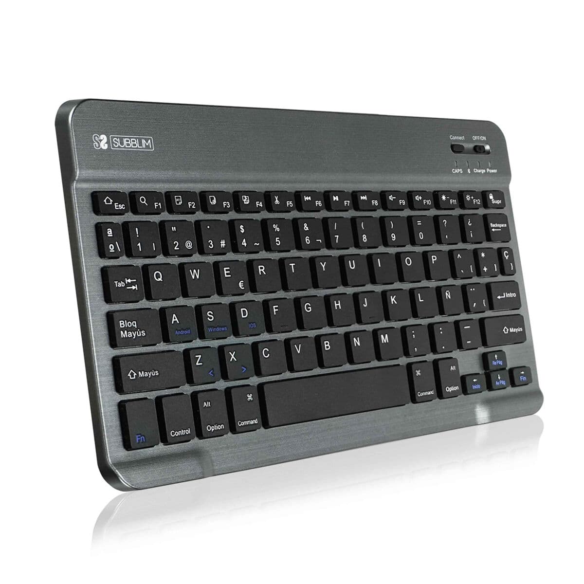 Funda para Tablet y Teclado Subblim SUB-KT2-BT0002 Gris Qwerty Español - Image 6