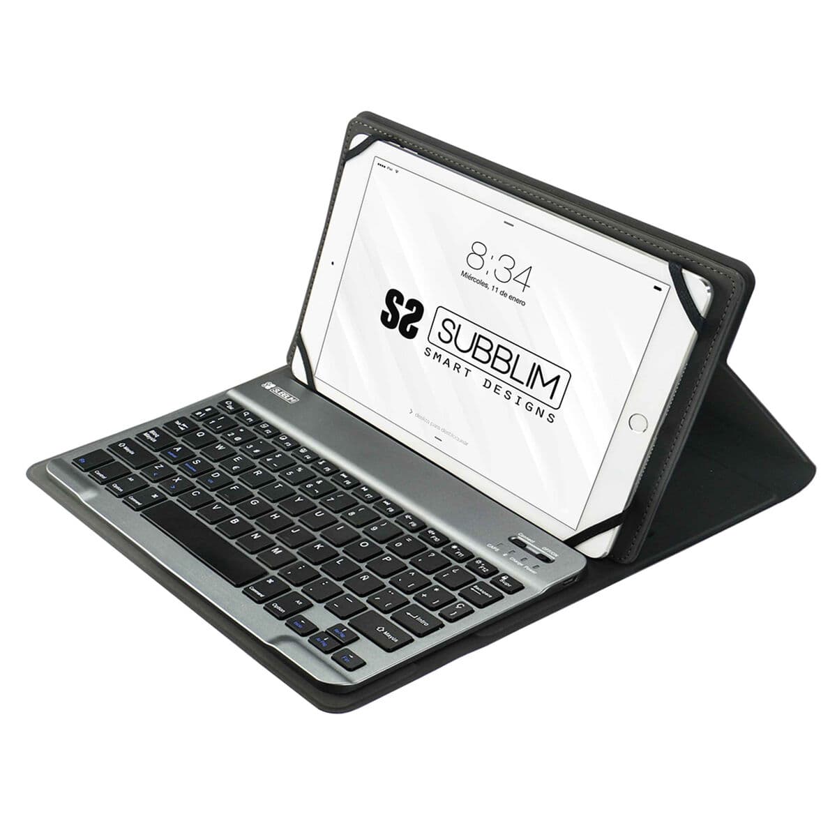 Funda para Tablet y Teclado Subblim SUB-KT2-BT0002 Gris Qwerty Español - Image 8