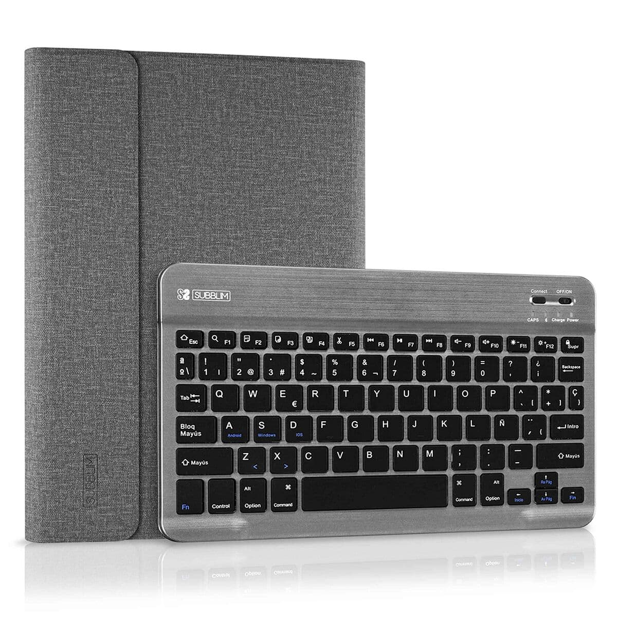 Funda para Tablet y Teclado Subblim SUB-KT2-BT0002 Gris Qwerty Español - Image 11