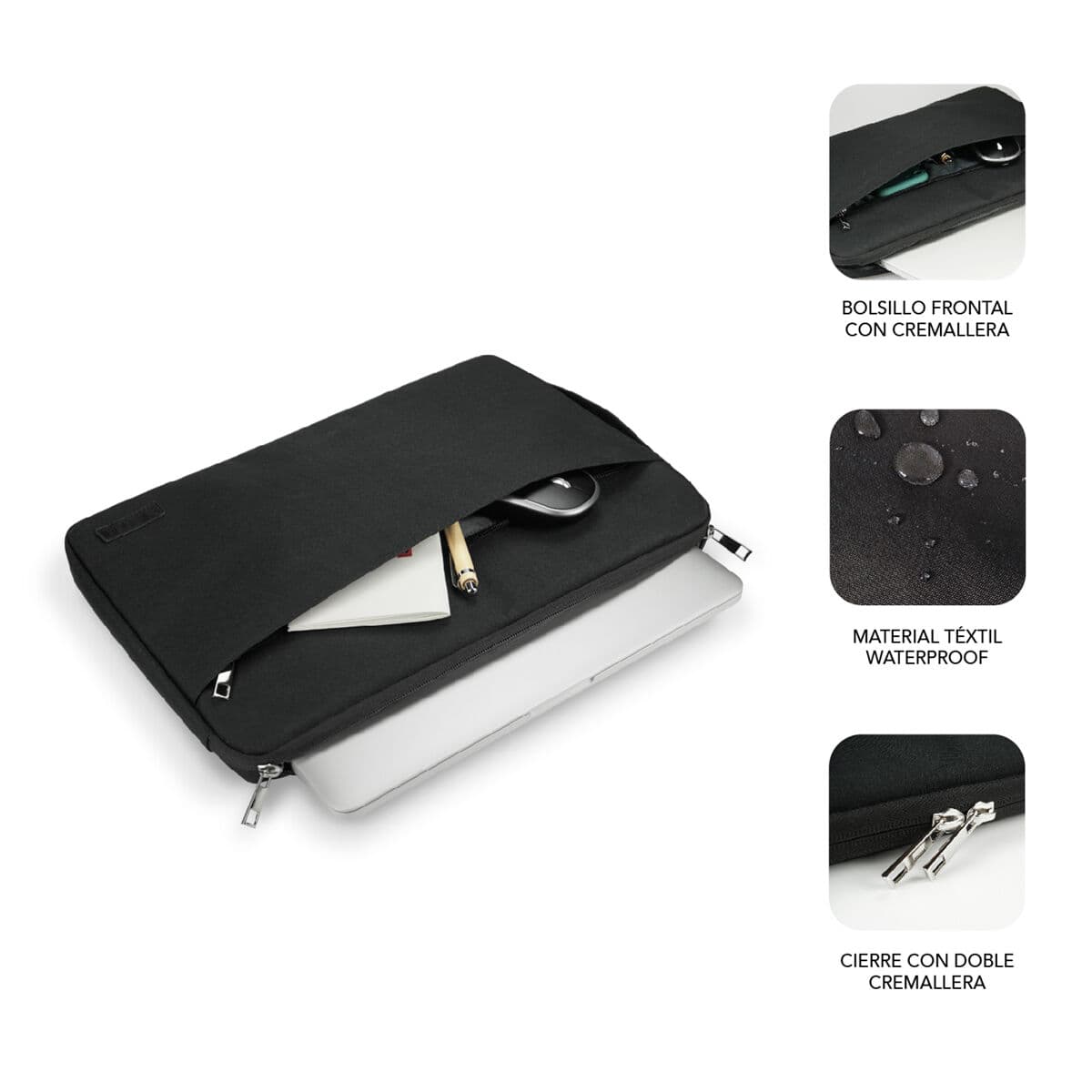 Laptopfodral Subblim SUB-LS-0PS0101 Svart 15,6" - Image 5