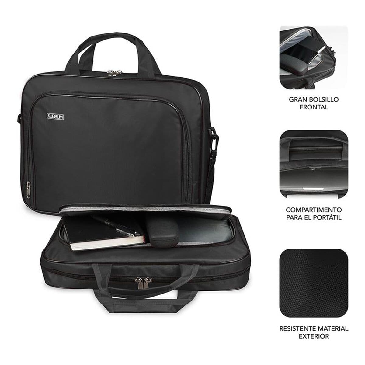 Laptopfodral Subblim SUB-LS-0PS0101 Svart 15,6" - Image 8