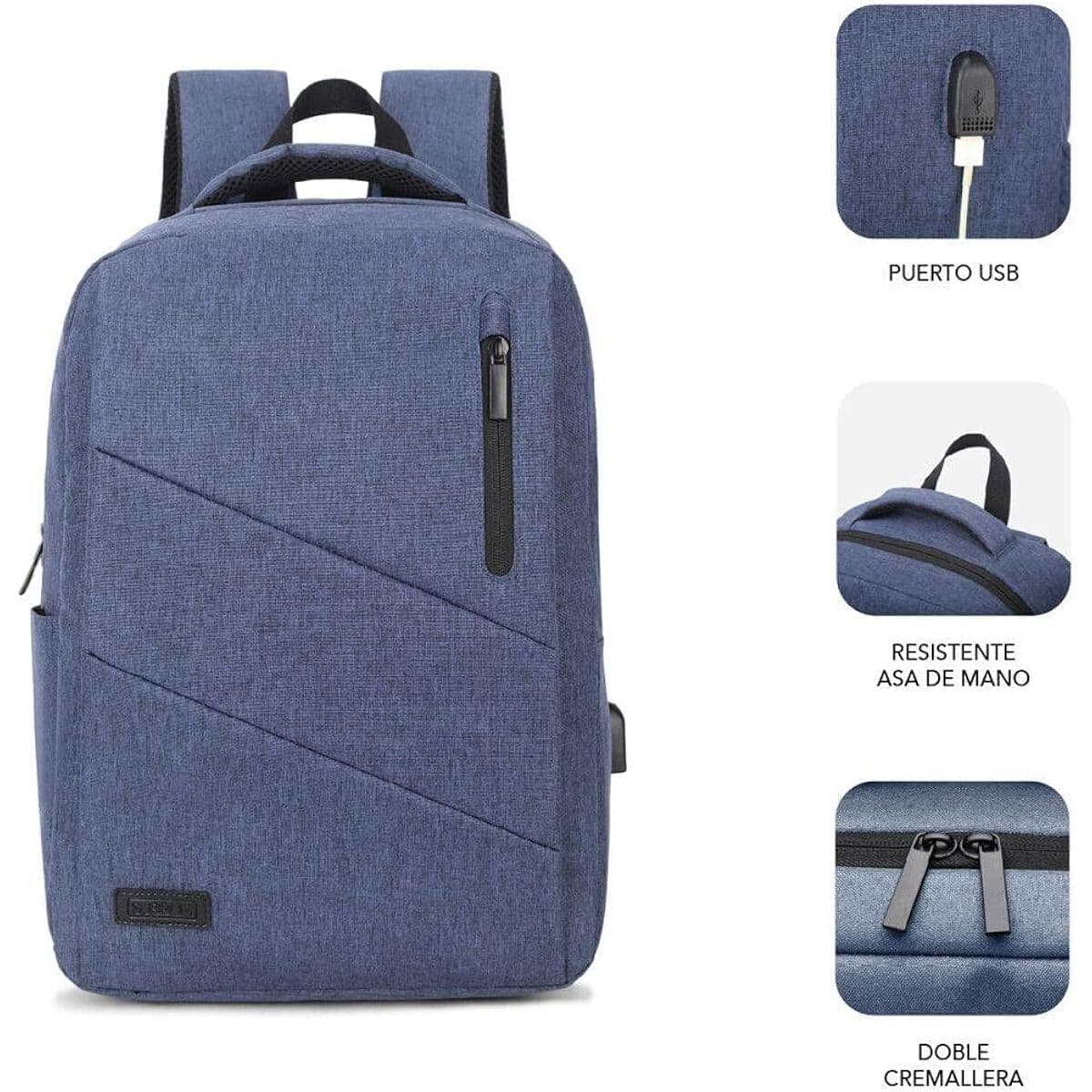 Laptopryggsäck Subblim SUB-BP-2BL2001 Blå - Image 10