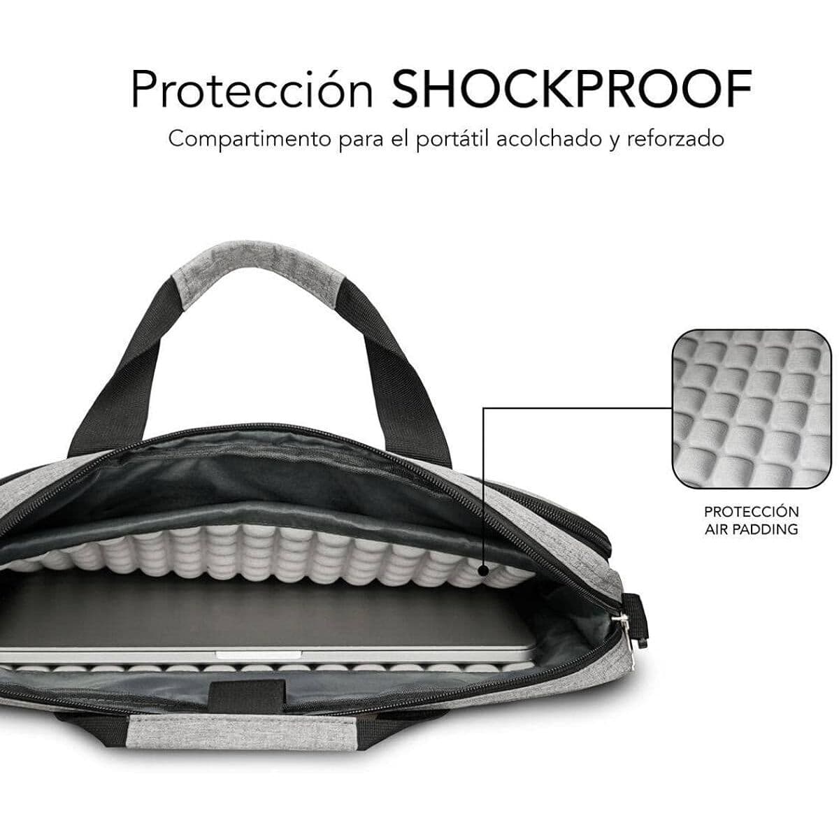 Nešiojamojo kompiuterio dėklas Subblim SUBLB4APLB01 Pilka 14" Ispaniška Qwerty - Image 10