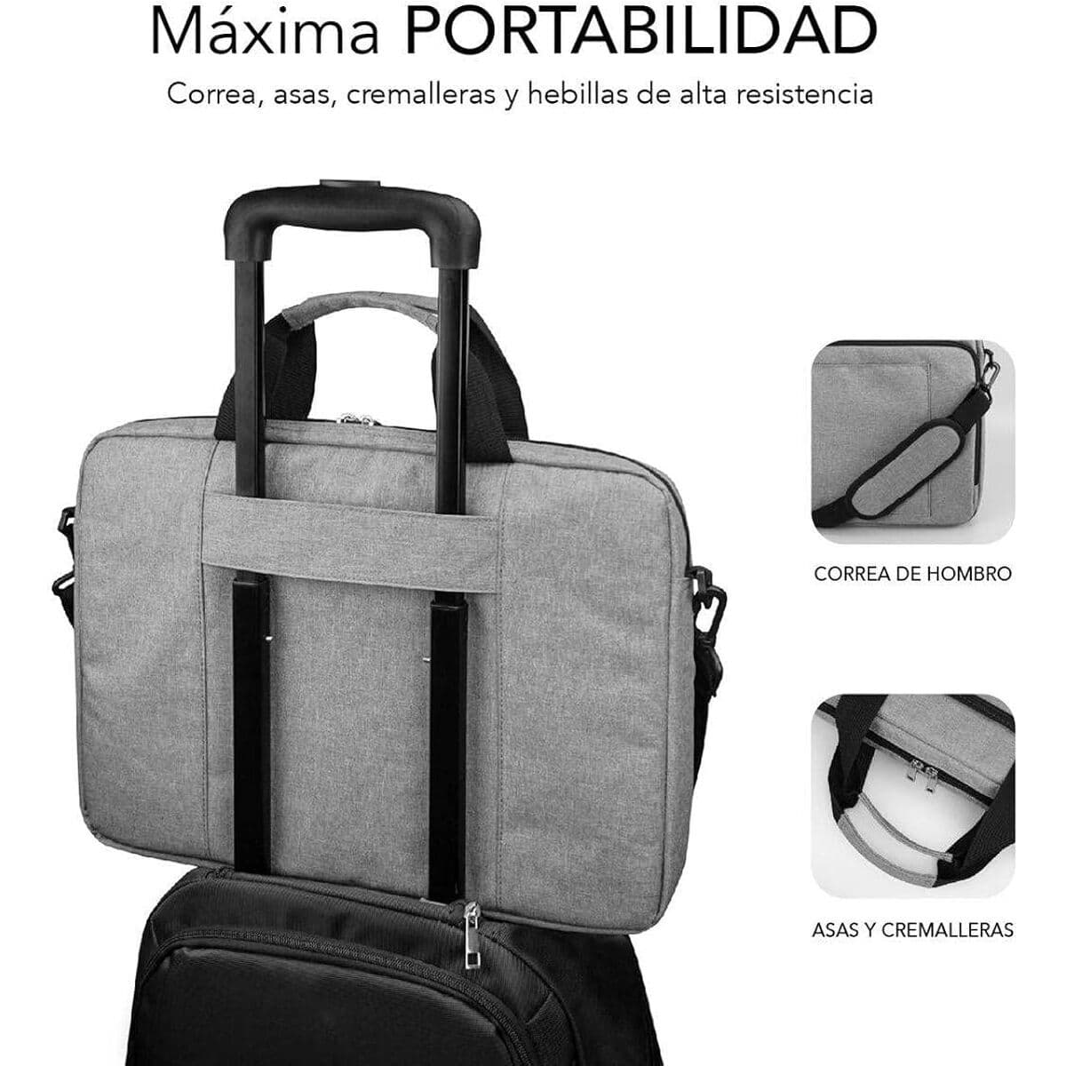 Nešiojamojo kompiuterio dėklas Subblim SUBLB4APLB01 Pilka 14" Ispaniška Qwerty - Image 11