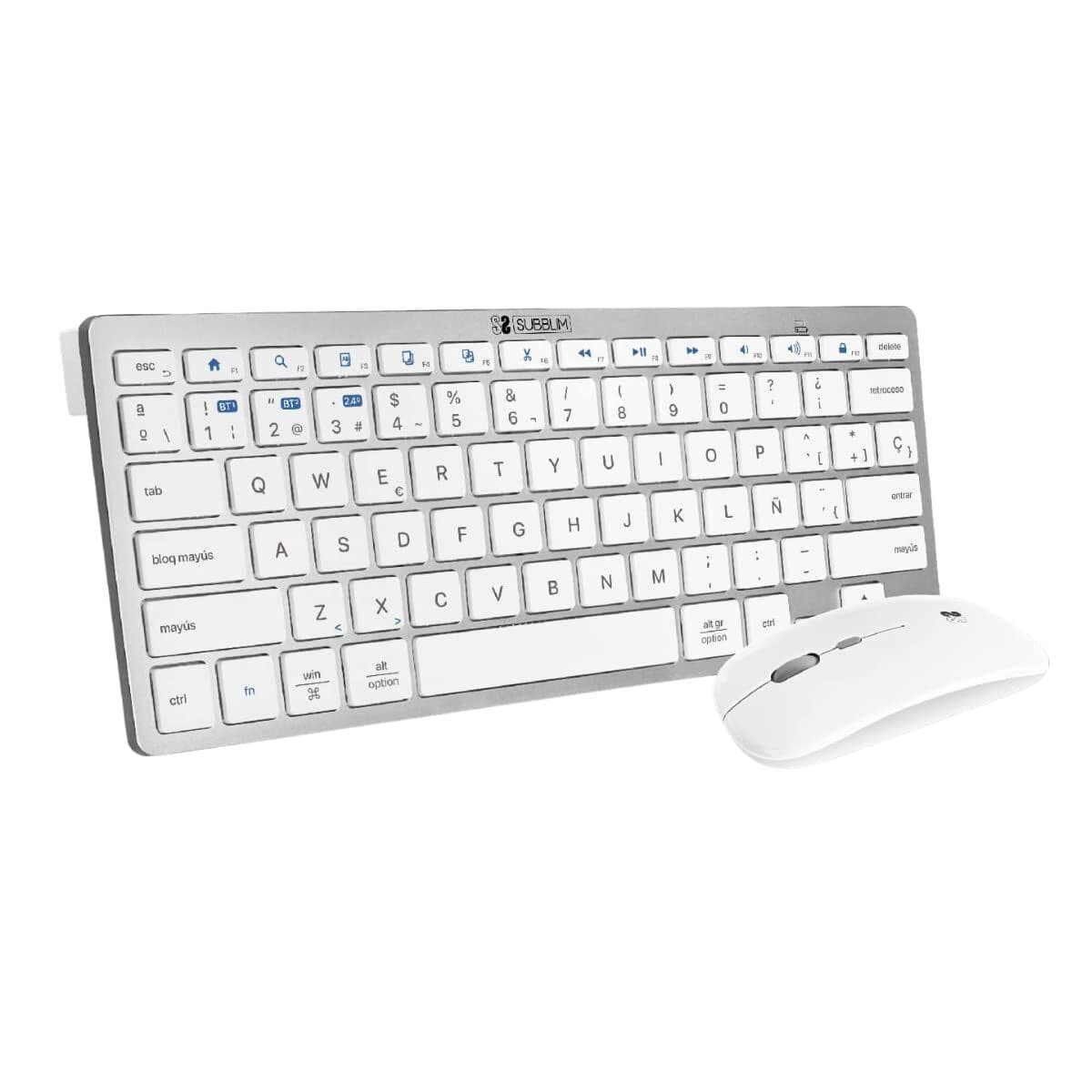 Tastatură și Mouse Subblim SUBKBC-OCO010 Argintiu (2 Unități) - Image 27